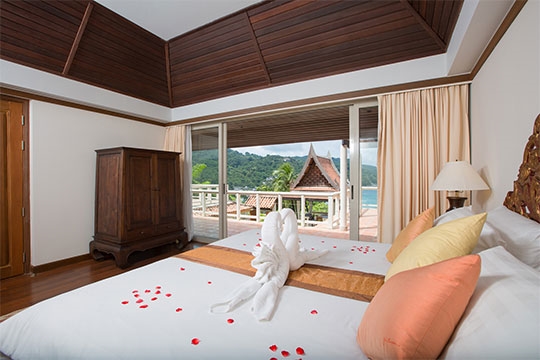 Master bedroom with gorgeous view